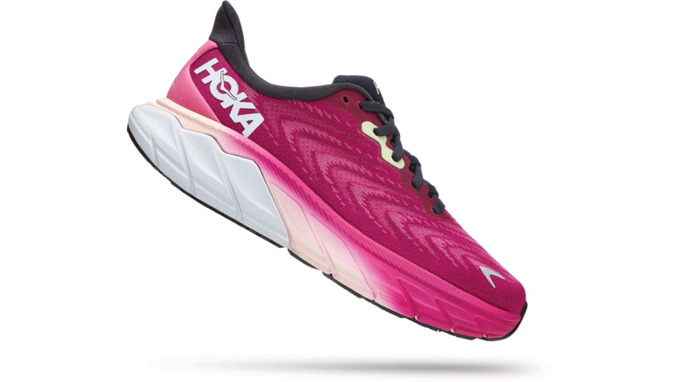 Hoka Arahi 6 Shoes - Womens, Festival Fuchsia / Ibis Rose, 9B, 1123195-FFIR-09B