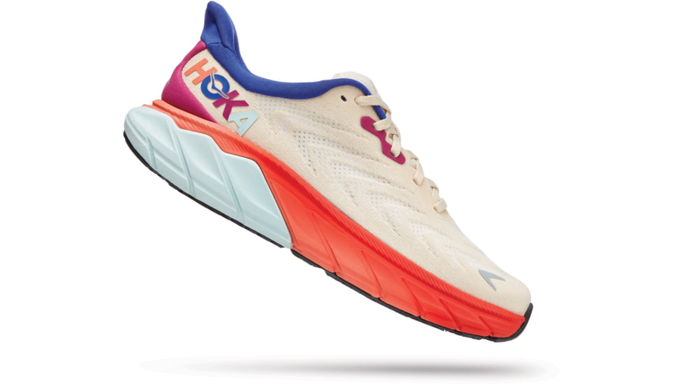 Hoka Arahi 6 Shoes - Womens, Short Bread / Fiesta, 5B, 1123195-SBFS-05B