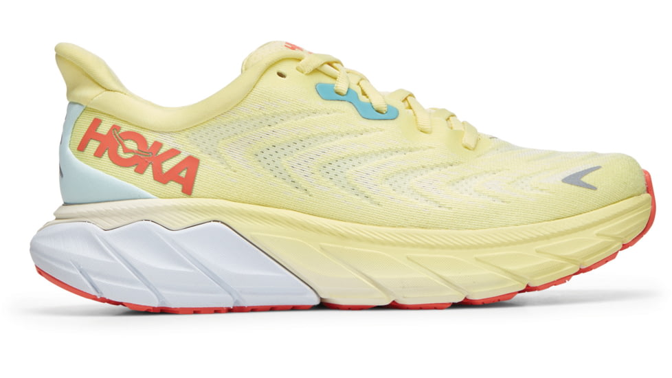 Hoka Arahi 6 Shoes - Womens, Yellow Pear / Sweet Corn, 9.5B, 1123195-YPSC-09.5B