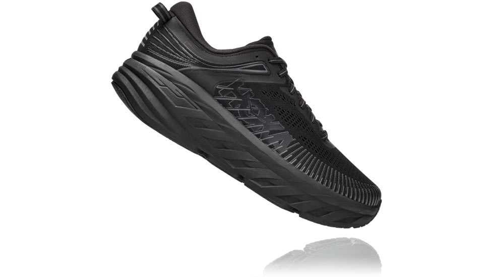 Hoka Bondi 7 Road Running Shoes - Men's, Black/Black, 15 US, Wide, 1110530-BBLC-15EE