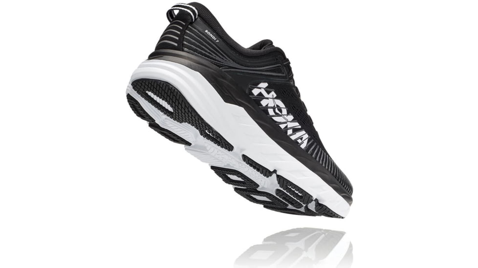 Hoka Bondi 7 Road Running Shoes - Men's, Black / White, 7 US, Regular, 1110518-BWHT-07