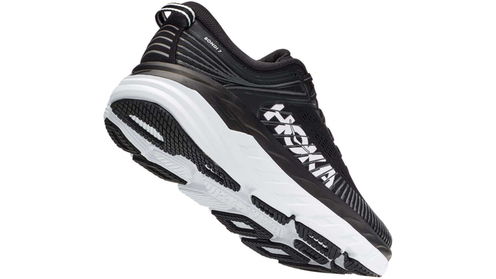 Hoka Bondi 7 Road Running Shoes - Men's, Black/White, 10.5 US, Wide,  1110530-BWHT-10.5EE