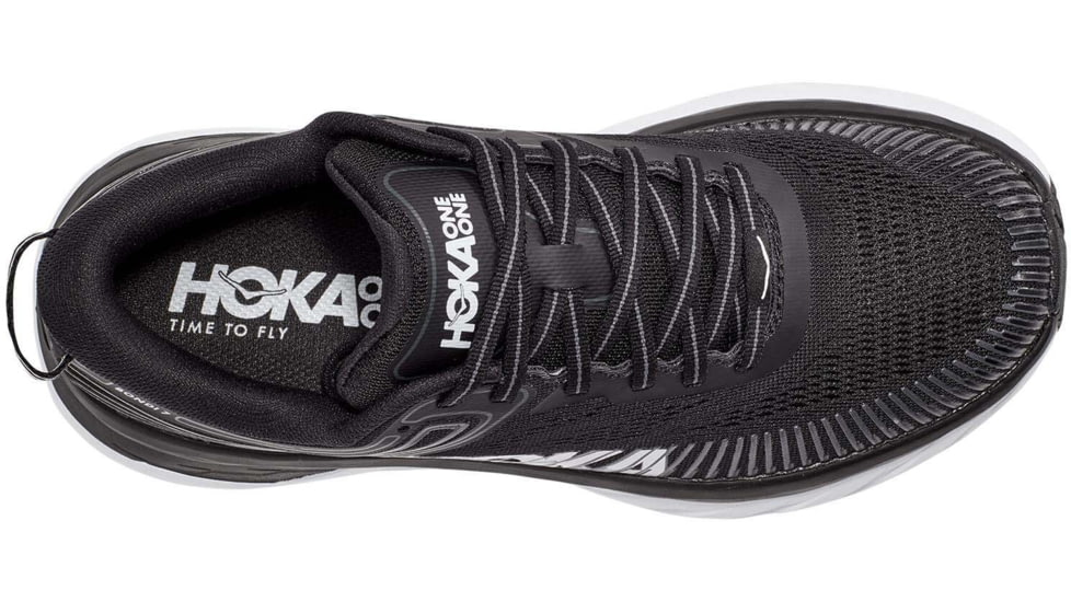 Hoka Bondi 7 Road Running Shoes - Men's, Black/White, 10.5 US, Wide,  1110530-BWHT-10.5EE