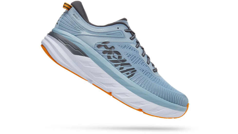 Hoka Bondi 7 Road Running Shoes - Men's, Blue Fog / Castlerock, 9 US, Regular, 1110518-BFCS-09