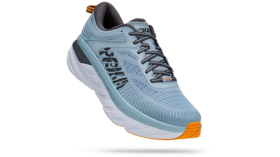 Hoka Bondi 7 Road Running Shoes - Men's, Blue Fog / Castlerock, 9 US, Regular, 1110518-BFCS-09