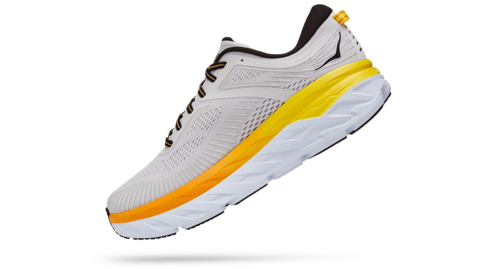 Hoka Bondi 7 Road Running Shoes - Men's, Nimbus Cloud / Radiant Yellow, 12 US, Regular, 1110518-NCRY-12