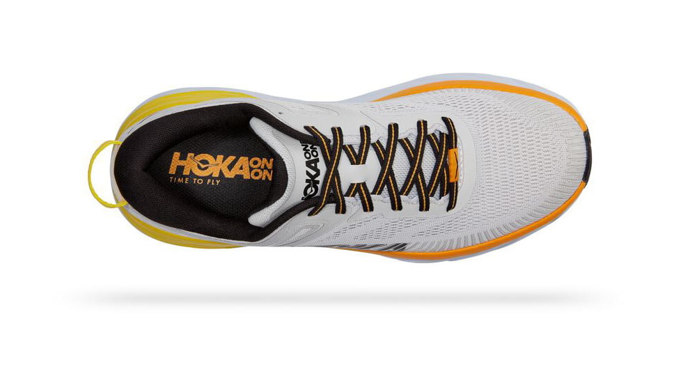 Hoka Bondi 7 Road Running Shoes - Men's, Nimbus Cloud / Radiant Yellow, 12 US, Regular, 1110518-NCRY-12