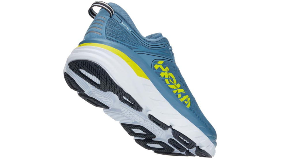 Hoka Bondi 7 Road Running Shoes - Men's, Provincial Blue/Citrus, 10.5 US, Medium, 1110518-PBCS-10.5