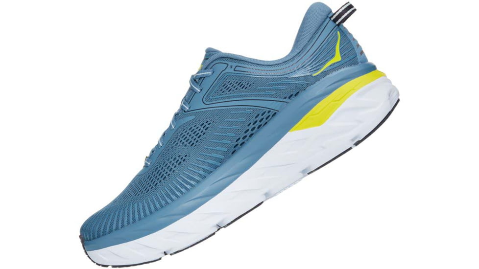 Hoka Bondi 7 Road Running Shoes - Men's, Provincial Blue/Citrus, 10.5 US, Medium, 1110518-PBCS-10.5