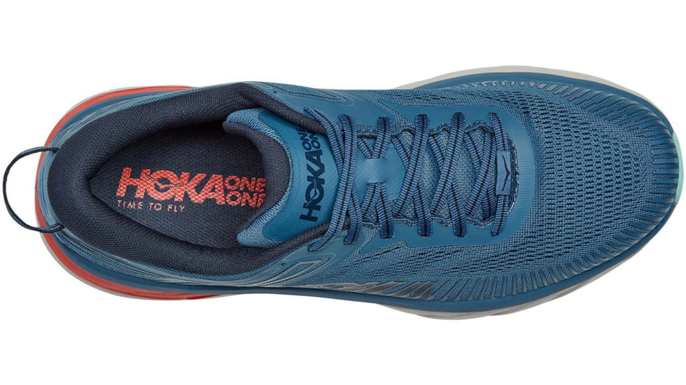 Hoka Bondi 7 Road Running Shoes - Men's, Real Teal/Outer Space, 8.5 US, Medium, 1110518-RTOS-08.5