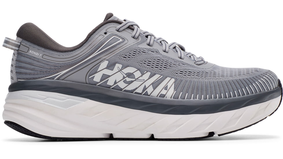Hoka Bondi 7 Road Running Shoes - Men's, Wild Dove/Dark Shadow, 11.5 US, Wide,  1110530-WDDS-11.5EE