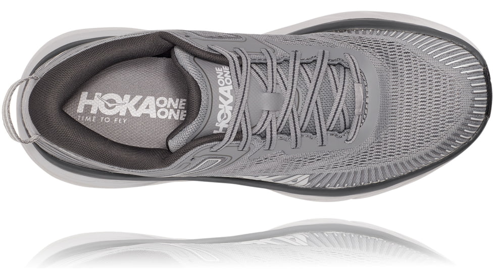 Hoka Bondi 7 Road Running Shoes - Men's, Wild Dove/Dark Shadow, 11.5 US, Wide,  1110530-WDDS-11.5EE