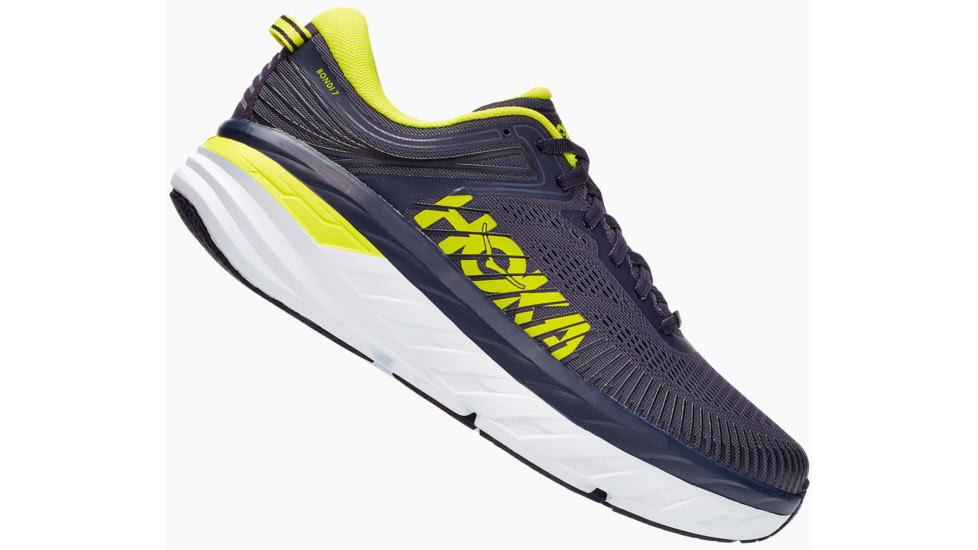 Hoka Bondi 7 Road Running Shoes - Men's, Odyssey Grey/Deep Well, 9 US, Medium, 1110518-OGDW-09