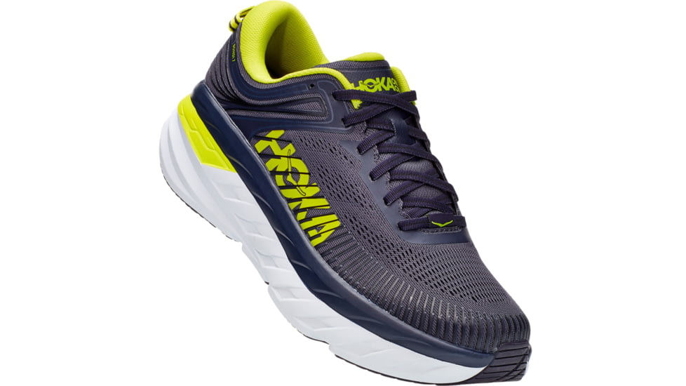 Hoka Bondi 7 Road Running Shoes - Men's, Odyssey Grey/Deep Well, 9 US, Medium, 1110518-OGDW-09