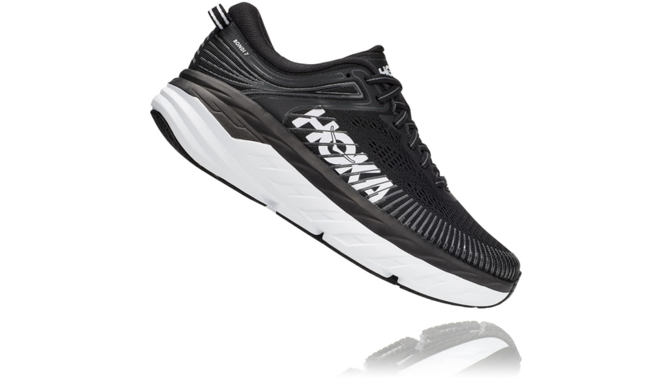 Hoka Bondi 7 Road Running Shoes - Women's, Black / White, 6.5D, 1110531-BWHT-06.5D