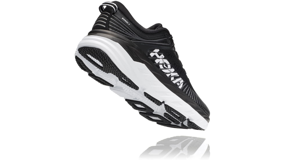 Hoka Bondi 7 Road Running Shoes - Women's, Black / White, 6.5D, 1110531-BWHT-06.5D