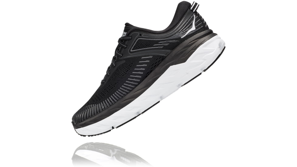 Hoka Bondi 7 Road Running Shoes - Women's, Black / White, 6.5D, 1110531-BWHT-06.5D