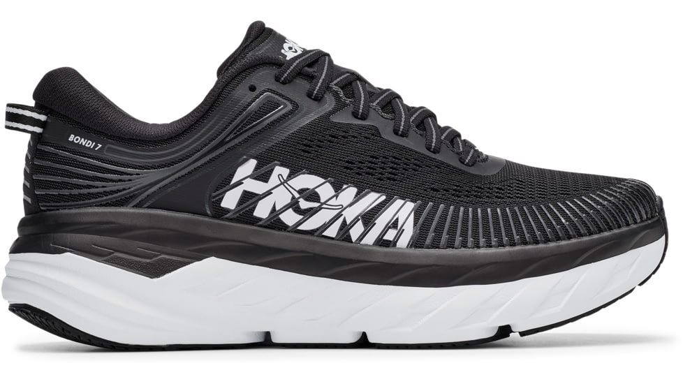 Hoka Bondi 7 Road Running Shoes - Women's, Black / White, 6.5D, 1110531-BWHT-06.5D