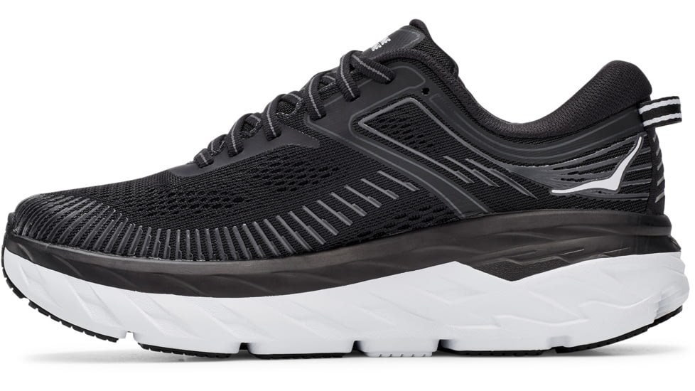 Hoka Bondi 7 Road Running Shoes - Women's, Black / White, 6.5D, 1110531-BWHT-06.5D
