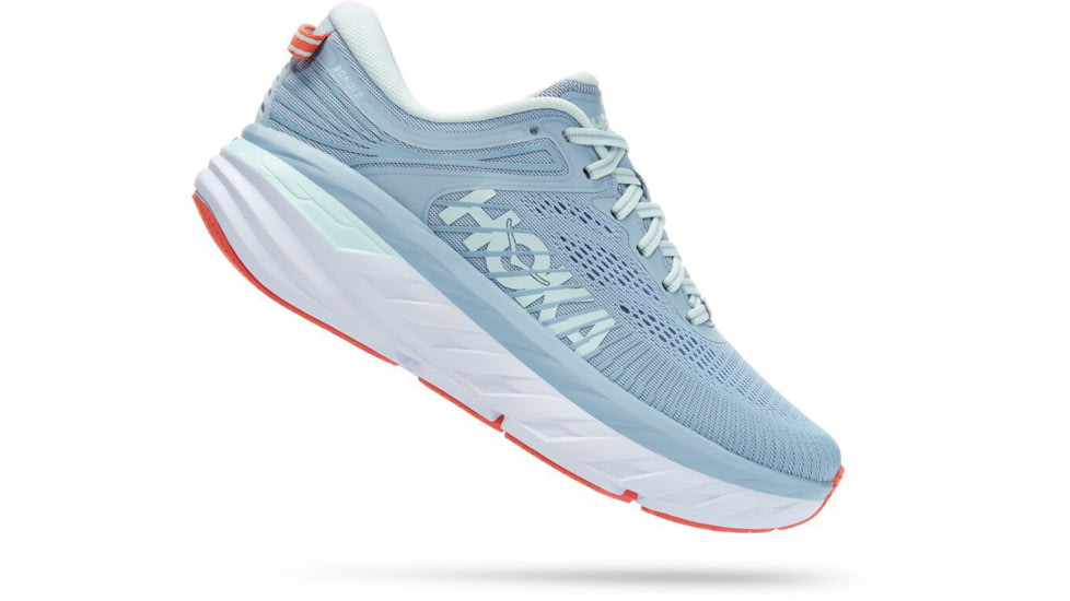 Hoka Bondi 7 Road Running Shoes - Women's, Blue Fog / Blue Glass, 5.5 US, Medium, 1110519-BFBG-05.5