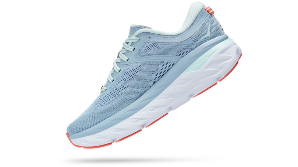Hoka Bondi 7 Road Running Shoes - Women's, Blue Fog / Blue Glass, 5.5 US, Medium, 1110519-BFBG-05.5