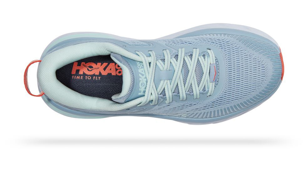Hoka Bondi 7 Road Running Shoes - Women's, Blue Fog / Blue Glass, 5.5 US, Medium, 1110519-BFBG-05.5