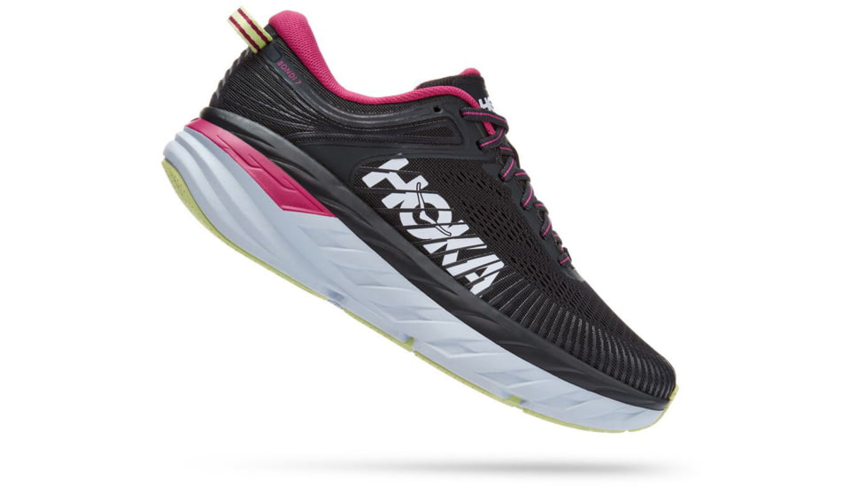 Hoka Bondi 7 Road Running Shoes - Women's, Blue Graphite / Festival Fuchsia, 6 US, Medium, 1110519-BGFF-06