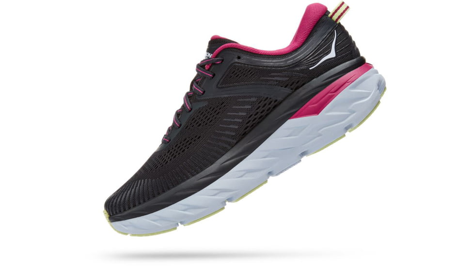 Hoka Bondi 7 Road Running Shoes - Women's, Blue Graphite / Festival Fuchsia, 6 US, Medium, 1110519-BGFF-06