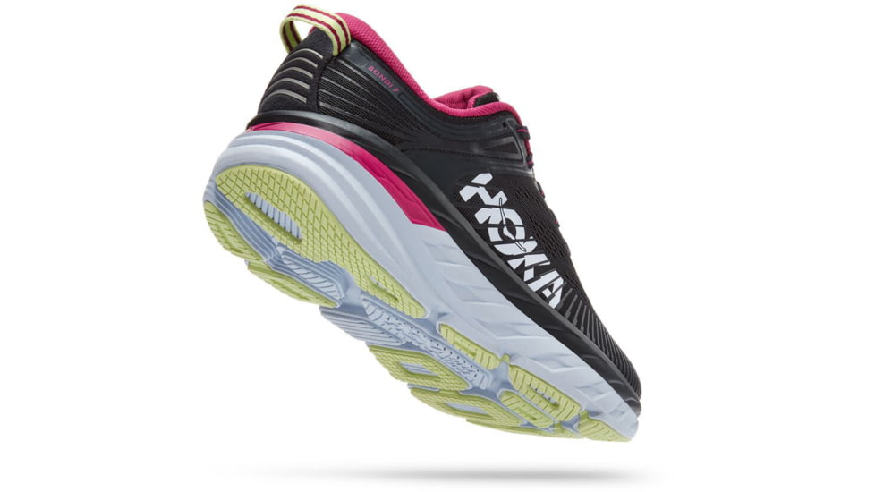 Hoka Bondi 7 Road Running Shoes - Women's, Blue Graphite / Festival Fuchsia, 6 US, Medium, 1110519-BGFF-06