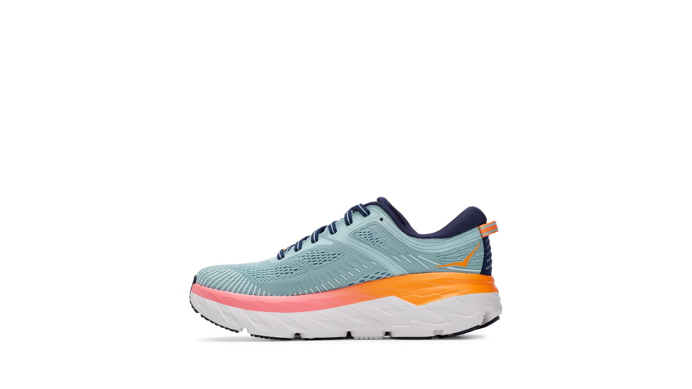 Hoka Bondi 7 Road Running Shoes - Womens, Blue Haze/Black Iris, 9.5 US, Wide, 1110531-BHBI-09.5D