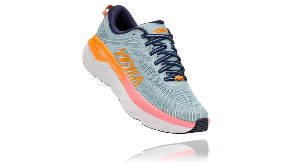 Hoka Bondi 7 Road Running Shoes - Women's, Blue Haze/Black Iris, 9.5, D, 1110531-BHBI-09.5D