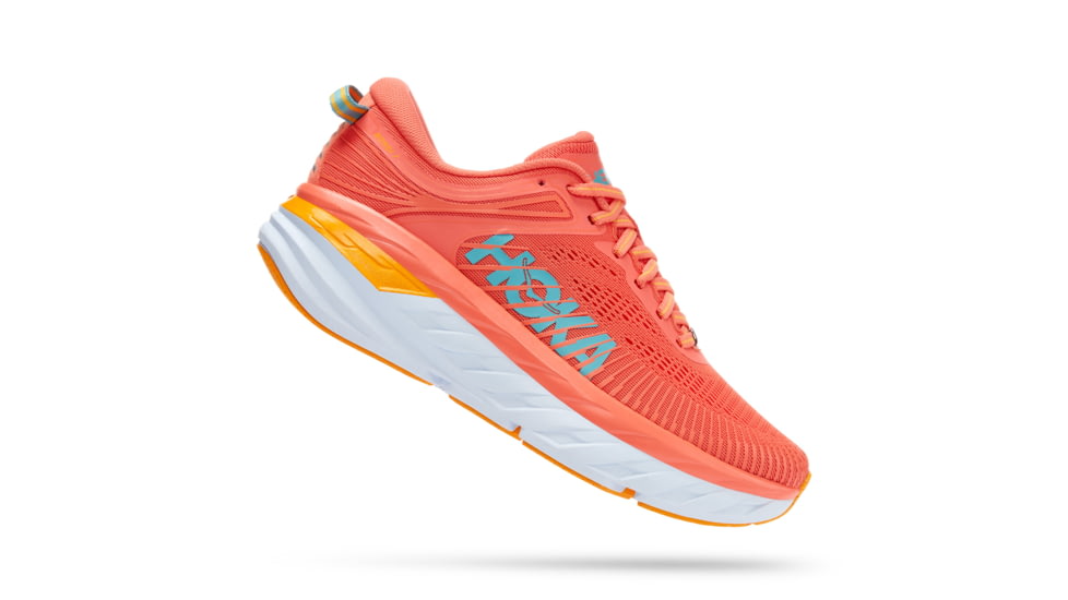 Hoka Bondi 7 Road Running Shoes - Women's, Camellia / Coastal Shade, 5 US, Medium, 1110519-CCSD-05
