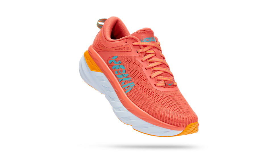 Hoka Bondi 7 Road Running Shoes - Women's, Camellia / Coastal Shade, 5 US, Medium, 1110519-CCSD-05