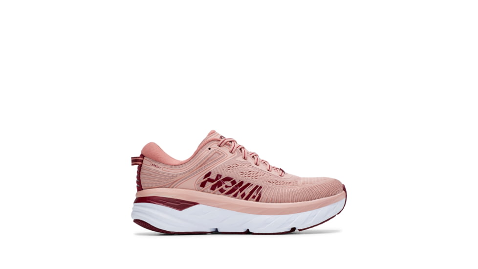 Hoka Bondi 7 Road Running Shoes - Women's, Misty Rose/Cordovan, 8.5 US, Medium, 1110519-MRCR-08.5