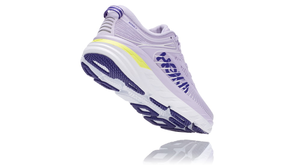 Hoka Bondi 7 Road Running Shoes - Women's, Purple Heather/Clematis Blue, 10.5 US, Medium, 1110519-PHCB-10.5