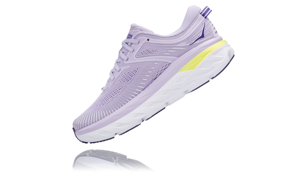 Hoka Bondi 7 Road Running Shoes - Women's, Purple Heather/Clematis Blue, 10.5 US, Medium, 1110519-PHCB-10.5