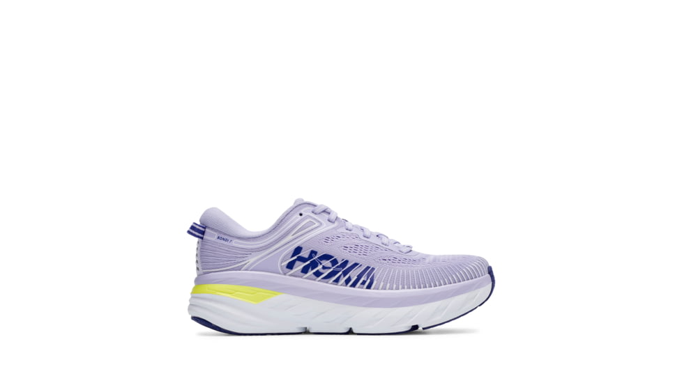 Hoka Bondi 7 Road Running Shoes - Women's, Purple Heather/Clematis Blue, 10.5 US, Medium, 1110519-PHCB-10.5
