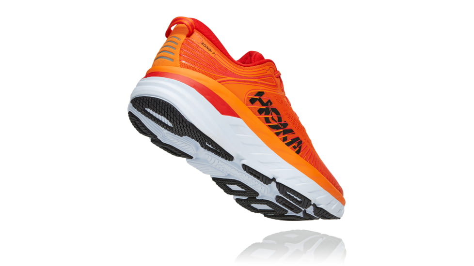 Hoka Bondi 7 Shoes - Mens, Persimmon Orange/Fiesta, 16, 1110518-POFS-16