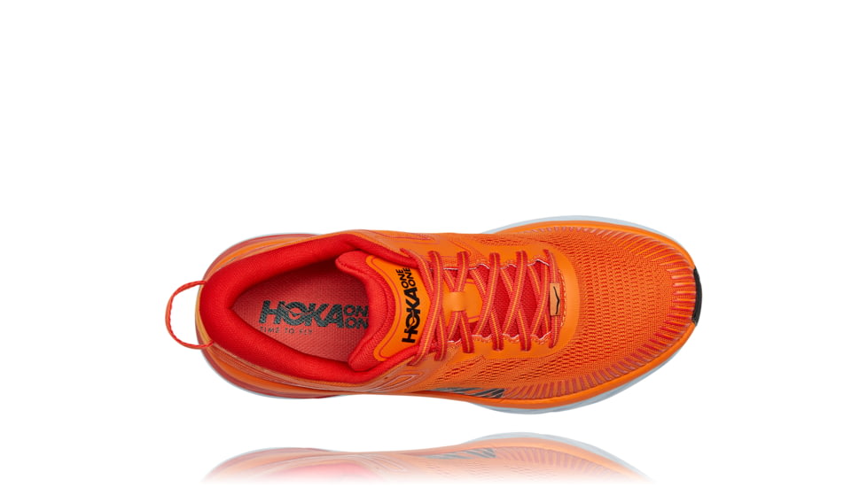 Hoka Bondi 7 Shoes - Mens, Persimmon Orange/Fiesta, 16, 1110518-POFS-16
