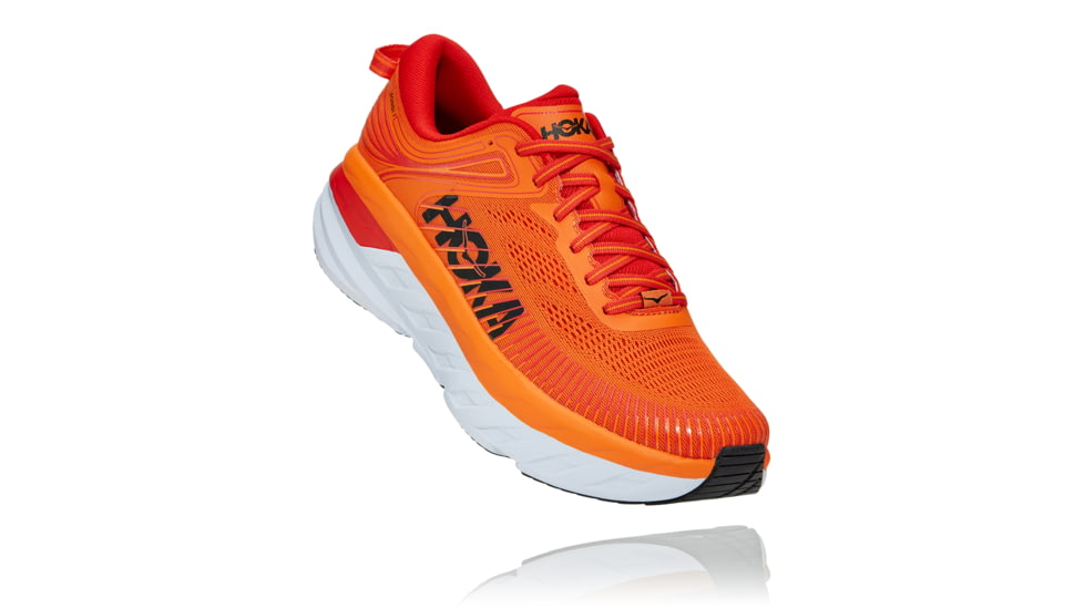 Hoka Bondi 7 Shoes - Mens, Persimmon Orange/Fiesta, 16, 1110518-POFS-16
