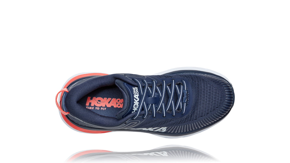 Hoka Bondi 7 Shoes - Womens, Black Iris/Ballad Blue, 8, 1110519-BIBBL-08