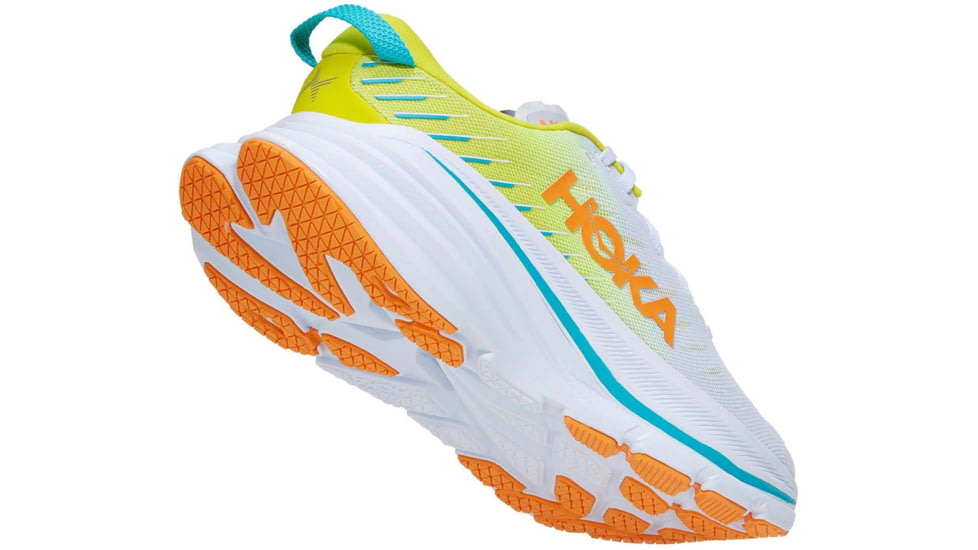 Hoka Bondi X Road Running Shoes - Mens, White/Evening Primrose, 7.5, D, 1113512-WEPR-07.5D