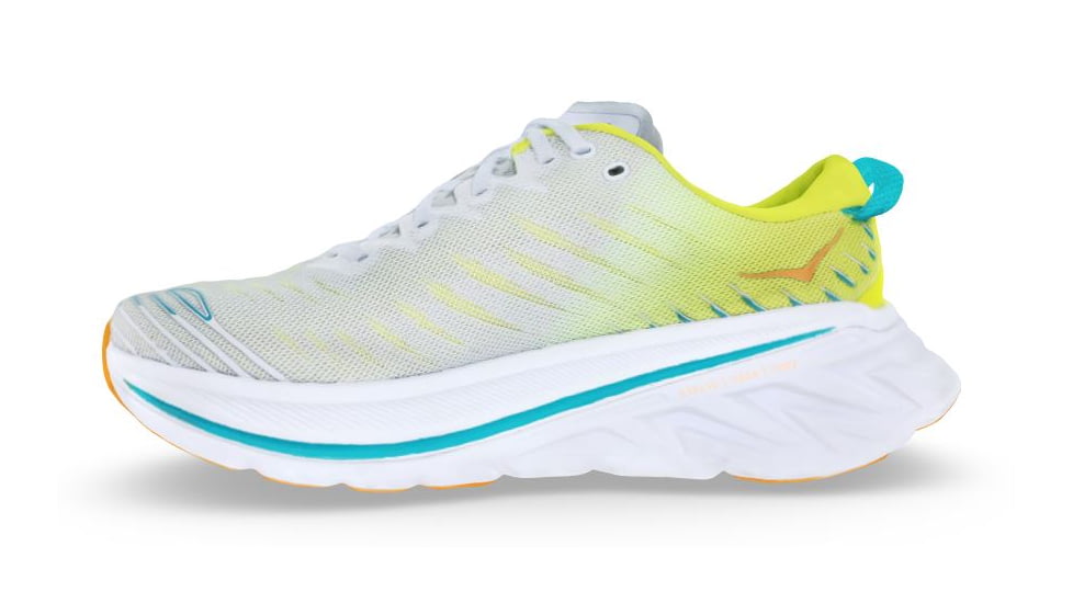 Hoka Bondi X Shoes - Mens, White/Evening Primrose, 14D, 1113512-WEPR-14D