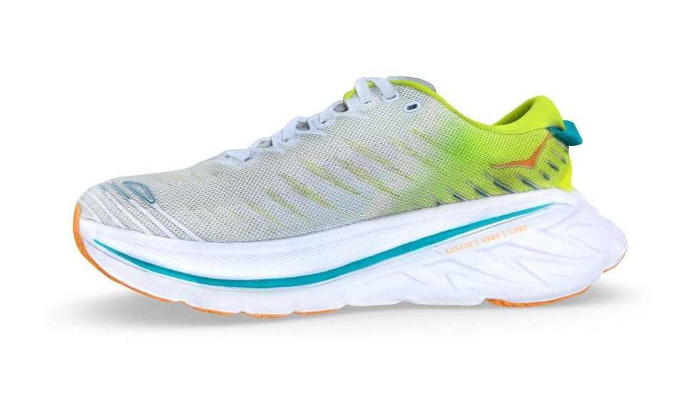 Hoka Bondi X Shoes - Womens, White/Evening Primrose, 5B, 1113513-WEPR-05B