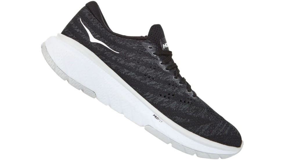 Hoka Cavu 3 Road Running Shoes - Womens, Black/White, 8.5 US, Medium, 1106482-BWHT-08.5