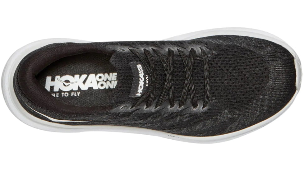 Hoka Cavu 3 Road Running Shoes - Womens, Black/White, 8.5 US, Medium, 1106482-BWHT-08.5