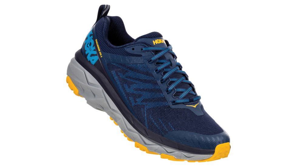 Hoka Challenger Atr 5 Running Shoes - Mens, Moonlight Ocean / Old Gold, Medium, 7, 1104093-MOOG-07