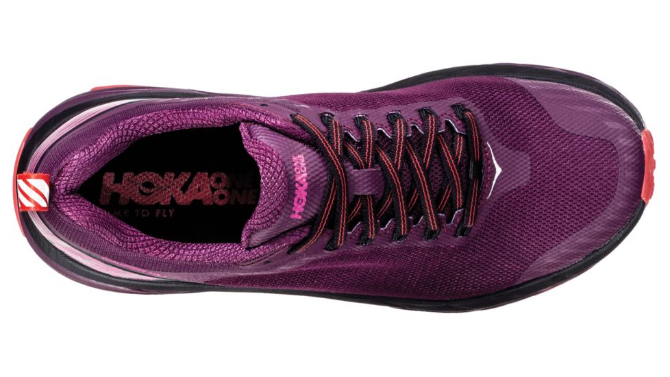Hoka Challenger Atr 5 Running Shoes - Womens, Italian Plum / Poppy Red, Medium, 5, 1104094-IPPRD-05
