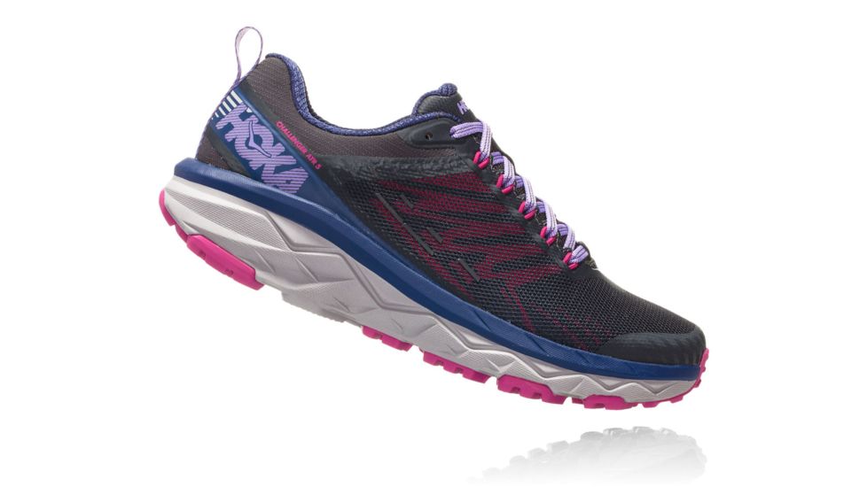Hoka Challenger Atr 5 Trail Running Shoes - Womens, Ebony/Very Berry, Medium, 5, 1104094-EVBR-5