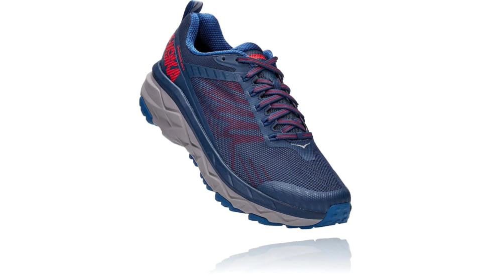 Hoka Challenger ATR 5 Trailrunning Shoes - Mens, Dark Blue/High Risk Red, 11 US, Medium, 1104093-DBHRR-11